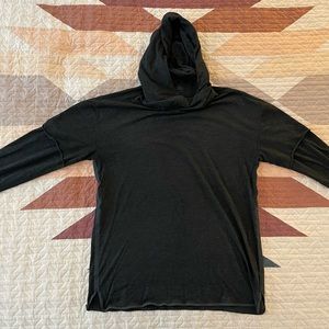 Alo Yoga 2 in 1 pullover hoodie - charcoal